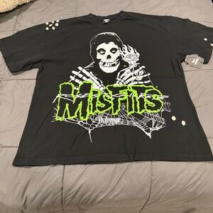 Black Misfits Graphic T-Shirt